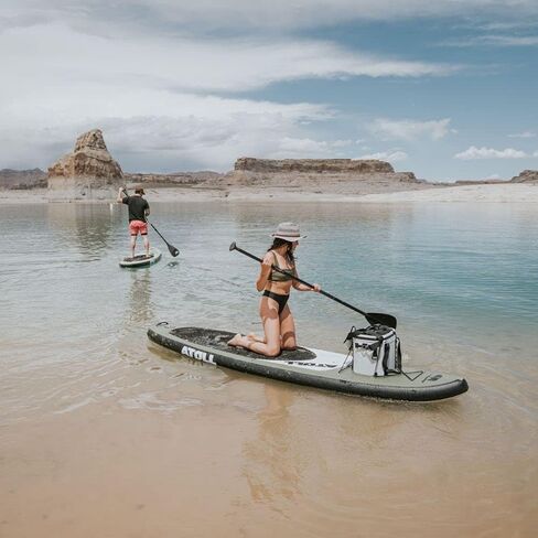 Earth Pak Heavy Duty Waterproof 20-Can Soft Cooler Bag for Camping, Kayaking, Beach Trips - Mesh Bag Insert Included (Light Grey, 20 Can) in Kuwait