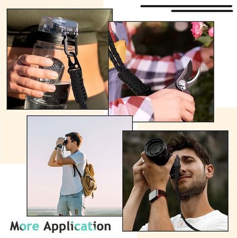 Paracord Lanyard for Men Heavy Duty Braided Neck Keychain Lanyard for ID Card Badge Holder, Camera, Keys, Outdoor in Saudi Arabia