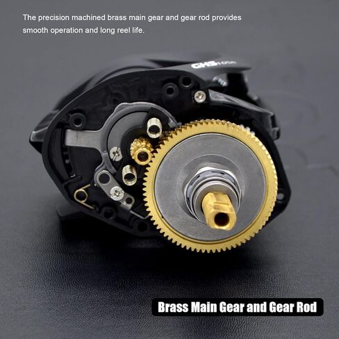 بكرة صيد السمك، فائقة النعومة 7.3:1، نسبة تروس، نظام فرامل مغناطيسي، سحب قوي 20 رطل، بكرة صب منخفضة المستوى، اليد اليسرى/اليمنى in Kuwait