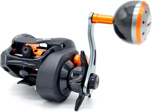 بكرة صيد السمك، فائقة النعومة 7.3:1، نسبة تروس، نظام فرامل مغناطيسي، سحب قوي 20 رطل، بكرة صب منخفضة المستوى، اليد اليسرى/اليمنى in Kuwait