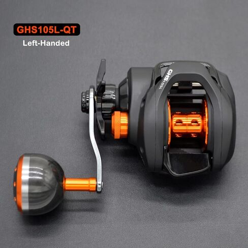 بكرة صيد السمك، فائقة النعومة 7.3:1، نسبة تروس، نظام فرامل مغناطيسي، سحب قوي 20 رطل، بكرة صب منخفضة المستوى، اليد اليسرى/اليمنى in Kuwait