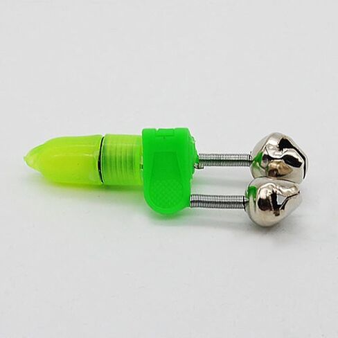 3Pcs Fishing Accessories Fishing Rod Tip Bite Alert Alarm Twin Bells with Night LED Light Lamp Fishing Bite Indicators Hunting and Fishing in Saudi Arabia
