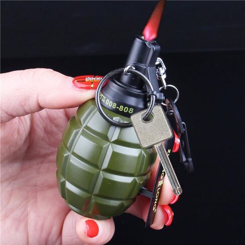 Green Cool Lighter,Refillable Butane Jet Torch Flame Windproof Lighters,Adjustable,Camping BBQ Kitchen Outdoors (W1) in Saudi Arabia