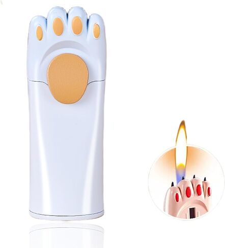 ولاعات بوتان لطيفة قابلة لإعادة الملء، ولاعة جمالية جميلة، هدايا فريدة للنساء، شموع مدفأة للتخييم والشواء (بدون وقود البوتان) (أسود) in Kuwait