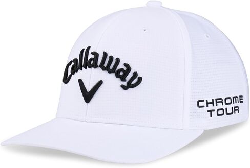 Callaway Golf Performance Pro Tour Cap Collection Headwear (XL, White/Black) in Saudi Arabia