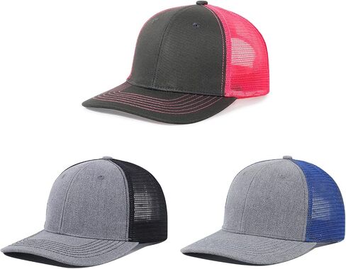 Unisex Trucker Hats Blank Mesh Snapback Hats Sport Plain Baseball Caps Adjustable Fitted Hat in Saudi Arabia