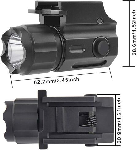 TrustFire G03/G03 MINI S XP-G R5 LED 210LM مصباح شعلة مسدس محمول باليد مصباح يدوي تكتيكي (G03) in Kuwait