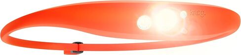 KNOG Quokka Silicone Rechargeable Headlamp - 150 Lumen, LED Head Lamp w/ 4 Modes, Waterproof Headlamp Flashlight for Outdoor, Camping and Hiking Gear with Comfortable Reading Light - Rescue Orange in Saudi Arabia