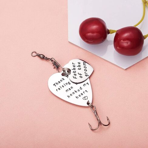 Father of The Bride Groom Fishing Lures Dad Gifts from Daughter Father in Law Fishing Hook Wedding Gift in Saudi Arabia