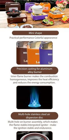 Maxsun Latte Series Mini Gas Stove with Magnetic Locking System (Blueberry) in Saudi Arabia