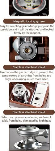 Maxsun Latte Series Mini Gas Stove with Magnetic Locking System (Blueberry) in Saudi Arabia