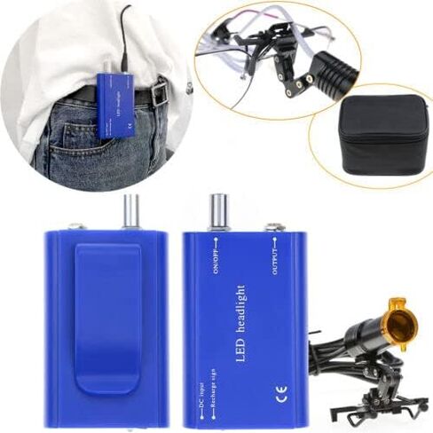 5W Waist Hanging LED HeadLight with Plastic Clip for Magnifier (Black) in Saudi Arabia