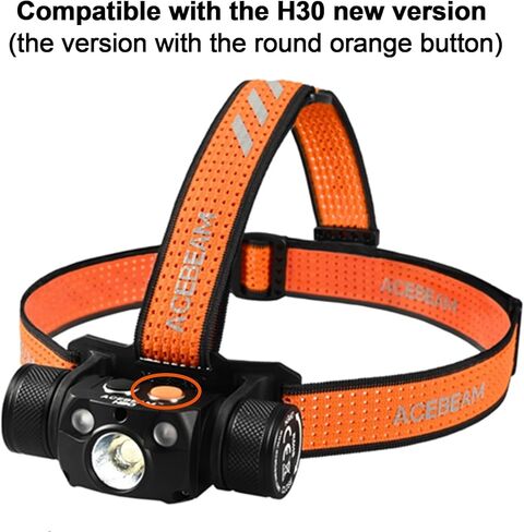 ACEBEAM Adjustable Headlamp Headband with Bracket, Comfortable Elastic Breathable Strap with Reflective Strip (Fits: H30 New Version) in Saudi Arabia