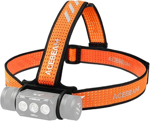 ACEBEAM Adjustable Headlamp Headband with Bracket, Comfortable Elastic Breathable Strap with Reflective Strip (Fits: H30 New Version) in Saudi Arabia