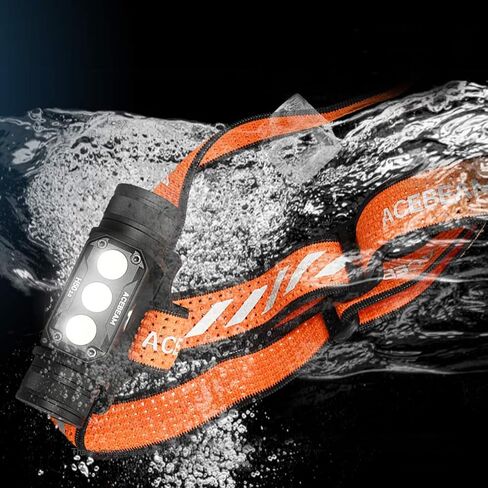ACEBEAM Adjustable Headlamp Headband with Bracket, Comfortable Elastic Breathable Strap with Reflective Strip (Fits: H30 New Version) in Saudi Arabia