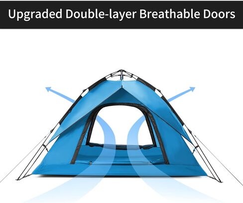 Naturehike Camping Tent, 3-4 Person Pop Up Tent for Camping, Easy Set up Instant Tent for Camping, 3 Person 4 Person Camping Tent in Saudi Arabia