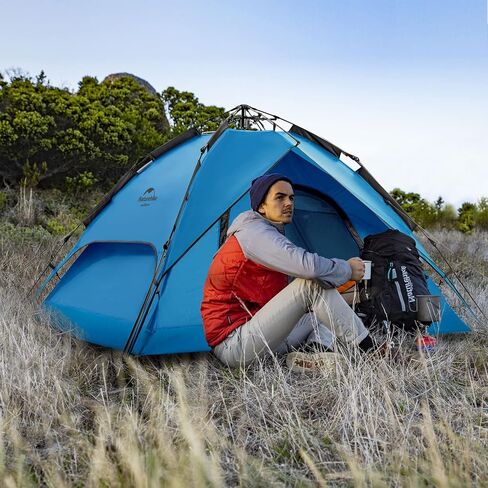 Naturehike Camping Tent, 3-4 Person Pop Up Tent for Camping, Easy Set up Instant Tent for Camping, 3 Person 4 Person Camping Tent in Saudi Arabia