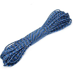 100ft Type III 7 Strand Core Paracord 550 Parachute (75# Ocean Camo)