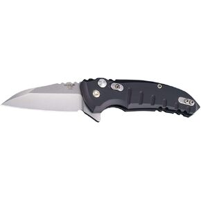 Hogue 24160 X1-Microflip 2.75" Folder Wharncliffe Blade Tumble Finish Alum Frame - Matte Black