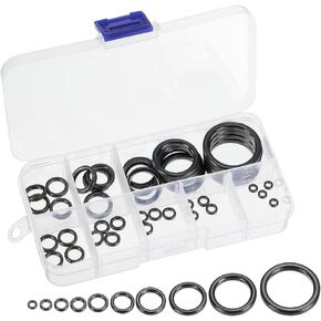 PATIKIL Fishing Rod Repair Kit 0.19-1.18in, 40Pcs 10 Size Ceramic Guides Ring Replacement Fishing Pole Eyelet Repair for Saltwater Freshwater, Black
