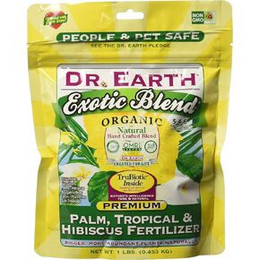 Dr. Earth 749688750646 75064 1 lb 5-4-6 MINIS Exotic Blend Palm, Tropical and Hibis, 1