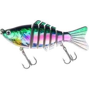 Colorful Fishing Lures,Plastic Artificial Lifelike Fake Lure Fishing Tackle Tools Accessory for Fishing Enthusiast Fishing Lovers Bass Trout Fishing, Fishing Spoons,Lures,Baits and Attractant