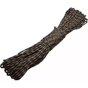 100ft Type III 7 Strand Core Paracord 550 Parachute (4# OD Green Camo)