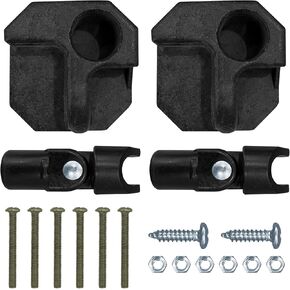 4pcs Camping Chair Replacement Feet with Mounting Screws, Heavy Duty Repair Feet Portable Camp Chair Accessories Part for Folding Chair Stool