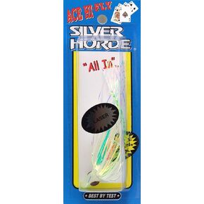 Silver Horde 1670030140 Ace Hi Needlefish Fly Glow Chartreuse Spatter Back