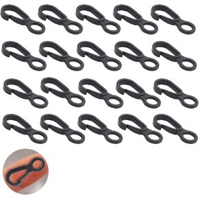 Mini Carabiner Clip Tiny Spring Snap Hook Plastic Hanging Buckle Carabiners for Backpack Keychain Outdoor Activities, 20pcs