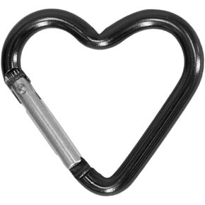 Outdoor Carabiner Heart Keychain Clip Aluminum Alloy Rings Climbing Clips Spring Snap Hook Carabiner Portable Spring Snap Hook Carabiner