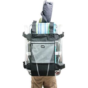 Folding Chair Carrying Bag - Large Beach Chair Backpack Fits 2 Beach Chairs, Sun Umbrella, Towels & More Beach Accessories Must Haves - Beach Chair Carrying Bag - Perfect Family Beach Bag in Saudi Arabia