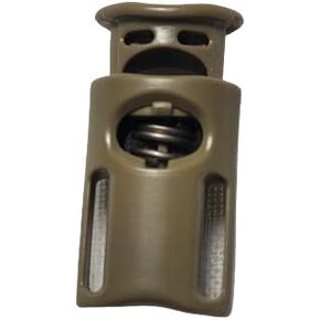 MIL-SPEC Plastic Spring Cord/Barrel Lock - Coyote - 50 Pack