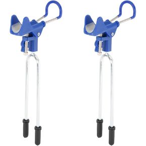 DasMarine 2 Pack Upgraded Rod Holders for Fishing,Fish Pole Holder Ground Bank Fishing Rod Rack Stand Fish Turret Support Rod Supplies Fishing Rod Folding Bracket for Beach,360 Degree Adjustment