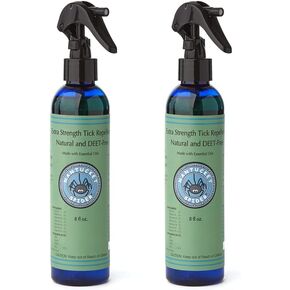 Nantucket Spider 2 Pack | 8 oz Extra Strength Natural Tick Repellent | Natural Tick Repellent for People | Made in USA | Essential Oils Tick Repellent
