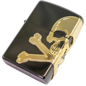 Zippo Skull Lighters Black Nickel Case Design 2BNG-Skull