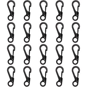 20PCS Mini Hanging Buckle Spring Backpack Clasps Metal Hook