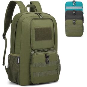 G4Free 30L Packable Tactical Backpack Lightweight Hiking Backpack Foldable Military Tactical edc Bag Water Resistant for Men Women(Army Green