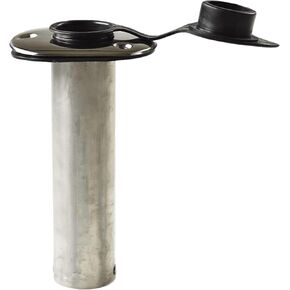 MARINE CITY Heavy Duty Stainless Steel Flush Mount Rod Holder with Rubber Cap Liner and Gasket Fishing Rod Pole Holders 90 Degree for Marines – Boats – Ships – Yachts (Pack of 1)