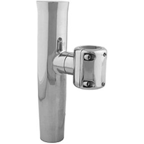 CLAMP-ON ADJUSTABLE ROD HOLDER FOR 1-1/16" TO 1-5/16" PIPE & 1-1/4" TUBE, Stainless Steel