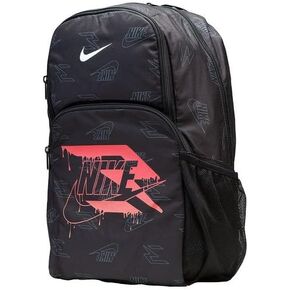 Nike 3 Brand Graphic Print Backpack – Black/Red – One Size (30L)