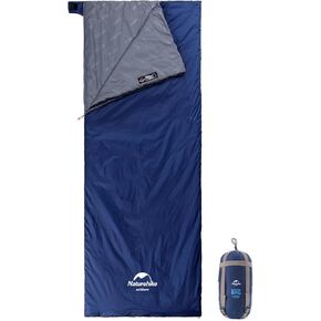 Naturehike Ultralight Sleeping Bag - Envelope Lightweight Portable, Waterproof, Comfort with Compression Sack - Great for 3 Season Traveling, Camping, Hiking