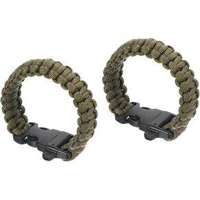 PATIKIL Survival Paracord Bracelet Braided Parachute Bracelet with Plastic Buckle Party Favor Camping Gifts Outdoor Wraps for Men