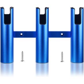 Marinebaby Aluminum Fishing Boat Rod Holder,3/4 Link Tube Aluminum Rod Rack, Suit Boats & Yacht ,Silver