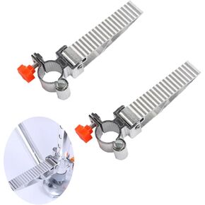 2 Pack Fishing Chair Foot Rest Pedal Aluminum Alloy Quick Release Collapsible Folding Footrest Peg for Camping Folding Chair Fishing Seat (Leg Adjustable Feet Type)
