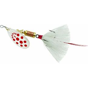 Aglia - drsd trbl, red dot-White