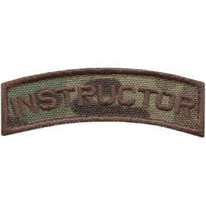 Instructor Shoulder Tab mult1cam OCP Contractor Army Morale Tactical Fastener Patch