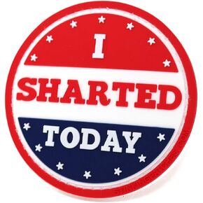 I Sharted Today | I Voted Today Parody | PVC Rubber Hook and Loop Patch | Funny Tactical Patch