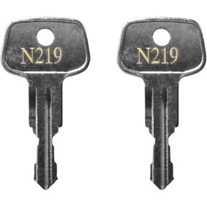 N219 Thule car roof rack replacement key,Errebi Thule Key Replacement for Roof Racks,Carriers,Crossbars-Codes N219 [2 pcs]