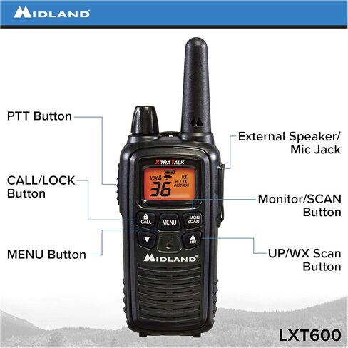 Midland LXT600VP3 FRS Two Way Radios - 4 Pack Bundle w/Chargers in Saudi Arabia